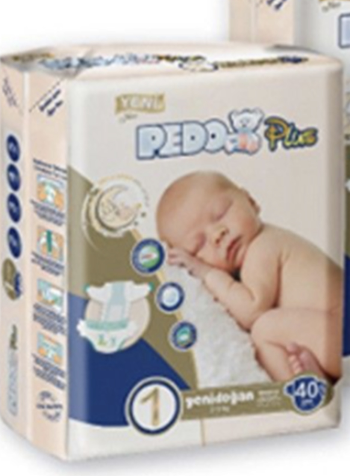 Дитячі підгузки Pedo Newborn (2-5кг),80шт